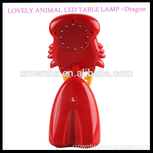 2016 Cute Cartoon dragon shape reading lamp mfga&hotel bedside lamp&led lamp prices